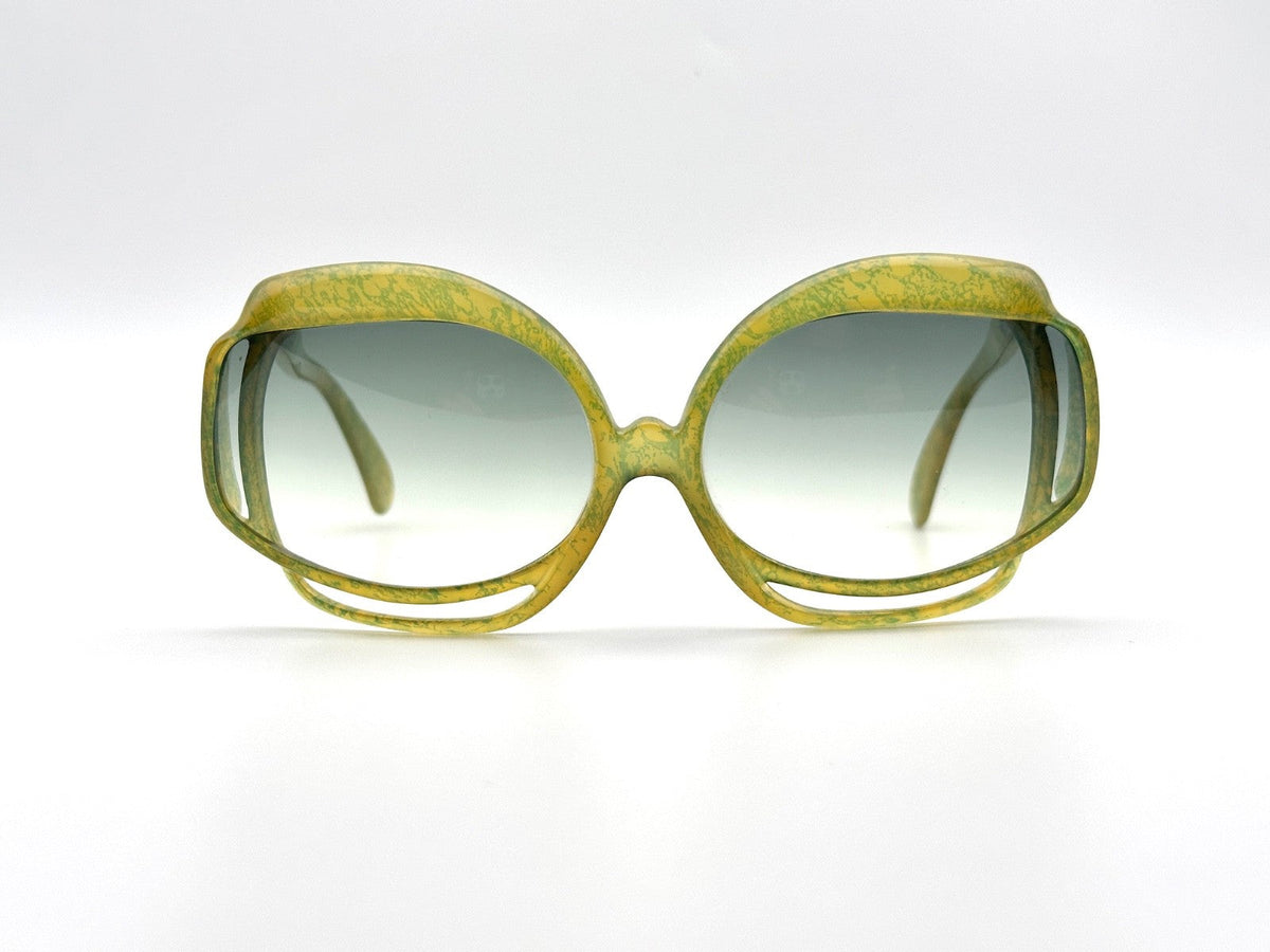 Iconic 1970s Christian Dior jade optyl oversized sunglasses