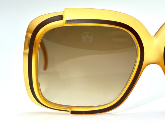 Christian Dior 2042 Square Sunglasses Amber Brown Optyl Austria 1977