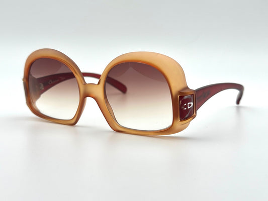 Christian Dior Vintage Oversized Round Sunglasses Optyl 1970s Unworn Deadstock